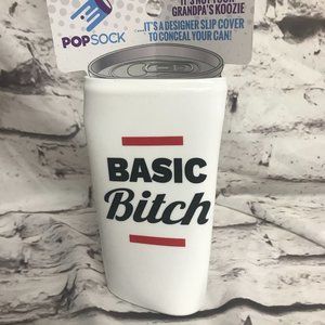 "Basic Bitch" 12oz Slim Can Beersy Sleeve Koozie